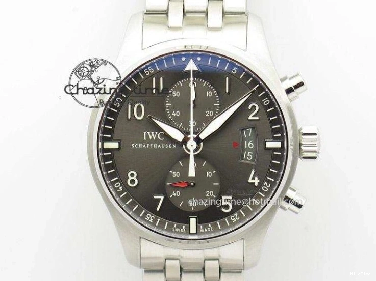 MIROTIME 0301 Reliable Portuguese Chrono IW3716 Z+F 1:1 Best Edition Red Dial on Red Rubber Strap A 7015